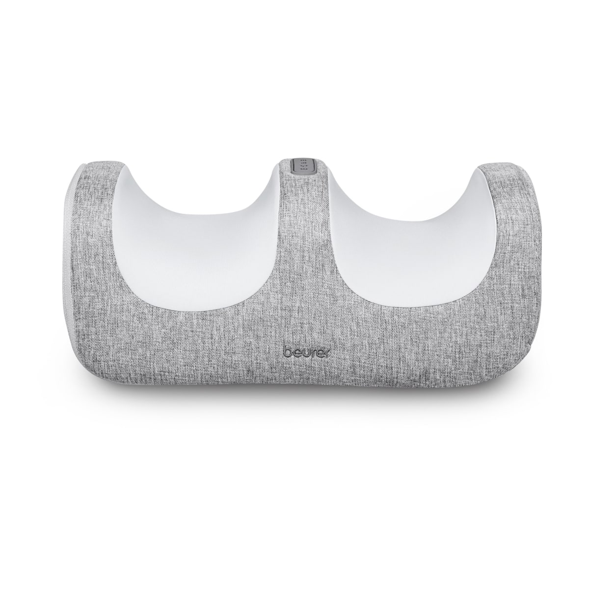 Sinneroll – massaggiatore shiatsu per piedi e polpacci, grigio chiaro con nicchie bianche
